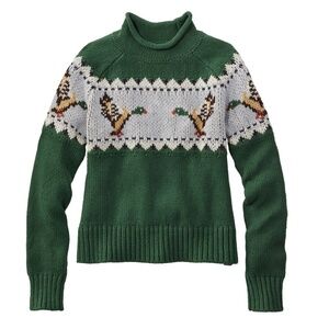 Women's Signature Original Cotton Sweater, Rollneck Novelty